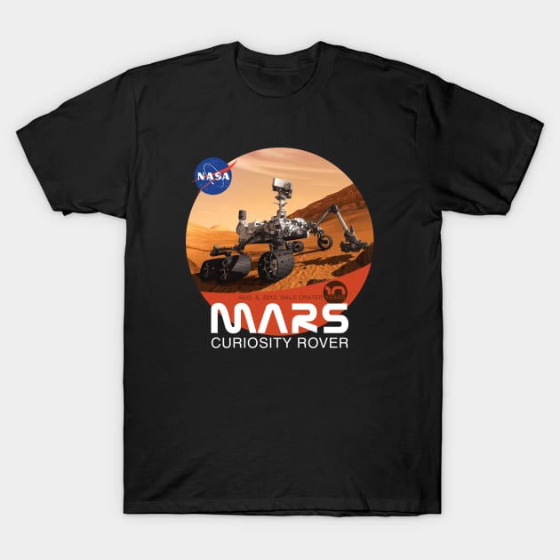 Mars Rover Curiosity 10 years T-Shirt by Bear Tees